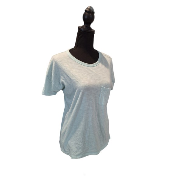 Abercrombie & Fitch Tops - Abercrombie and Fitch Small Light Blue Pocket Tee